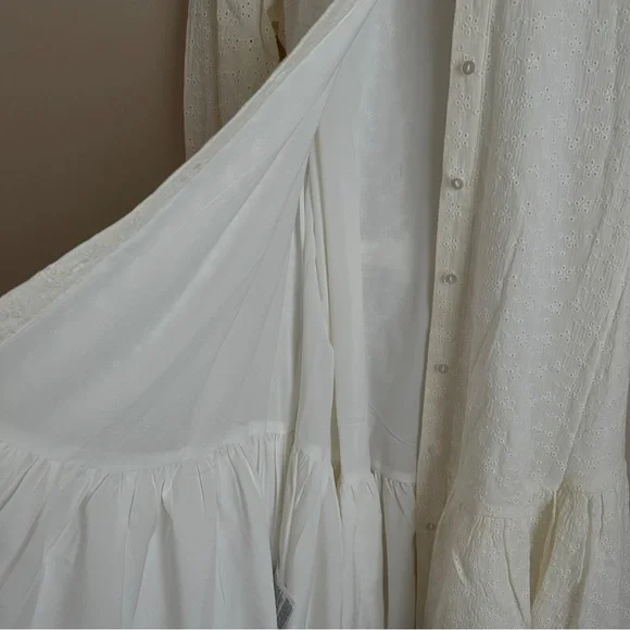 NWT BCBGeneration Midi Dress Long Sleeves Eyelet Shirtdress Size XS - Picture 6 of 10